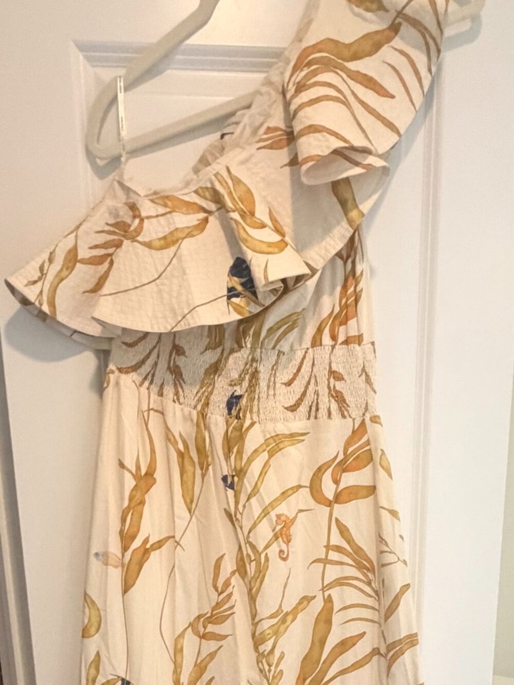 Andres Otalora Maxi One Shoulder Dress